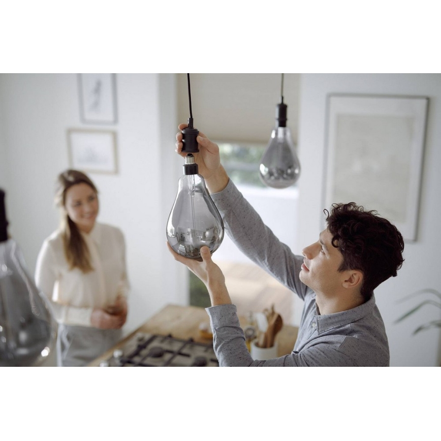 LED Dimming bulb SMOKY VINTAGE Philips A160 E27/6,5W/230V 4000K