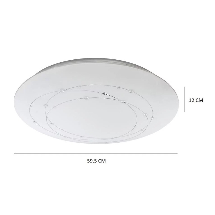 LED Dimming ceiling light ATRIA with remote control LED/48W/230V