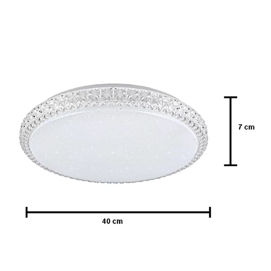 LED Dimming ceiling light IRINA LED/48W/230V with remote control