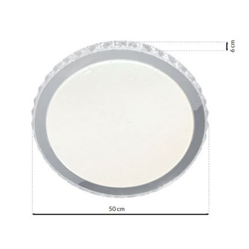 LED Dimming ceiling light LAYLA with a remote control 1xLED/66W/230V