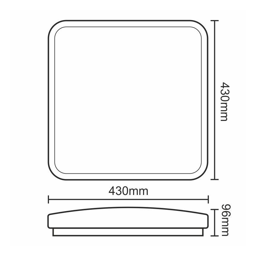 LED Dimming ceiling light LED/50W/230V