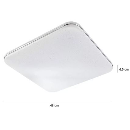 LED Dimming ceiling light  SYRIUS with remote control LED/72W/230V