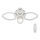 LED Dimming ceiling light with a remote control MESSINA 1xLED/52W/230V