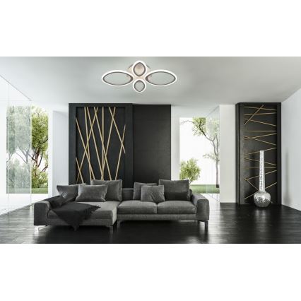 LED Dimming ceiling light with a remote control MESSINA 1xLED/52W/230V