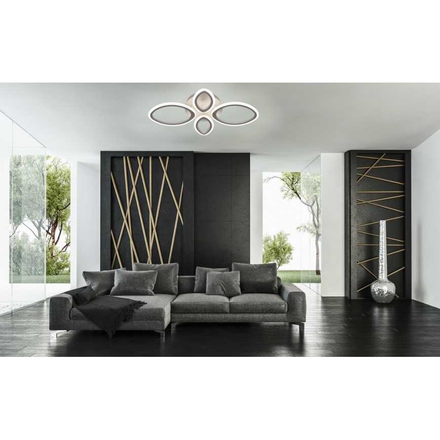 LED Dimming ceiling light with a remote control MESSINA 1xLED/52W/230V