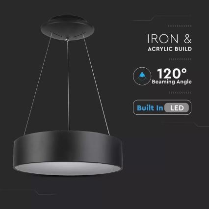 LED Dimming chandelier on a string 1xLED/20W/230V