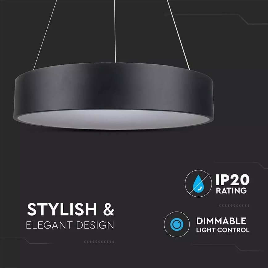 LED Dimming chandelier on a string 1xLED/20W/230V