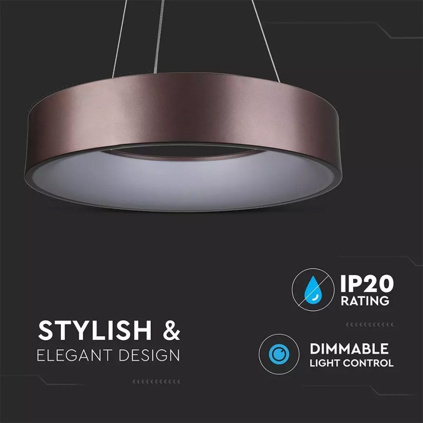 LED Dimming chandelier on a string 1xLED/20W/230V