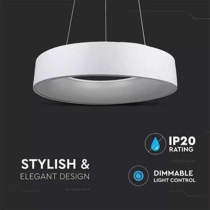 LED Dimming chandelier on a string 1xLED/30W/230V