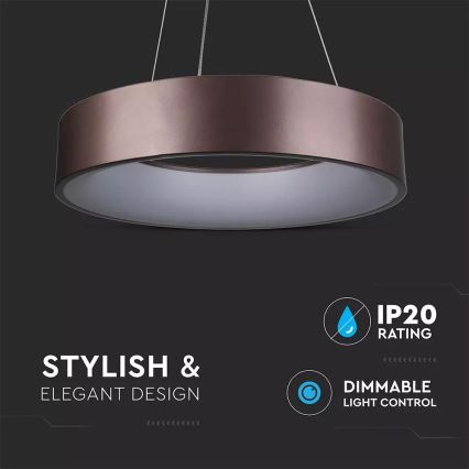 LED Dimming chandelier on a string 1xLED/30W/230V