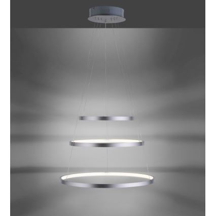 Leuchten Direkt 11526-55 - LED Dimming chandelier on a string CIRCLE 1xLED/13,5W/230V + LED/19,5W + LED/24W