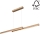 LED Dimming chandelier on a string SMAL 2xLED/22,5W/230V oak - FSC certified