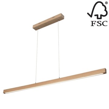 LED Dimming chandelier on a string SMAL LED/18W/230V oak - FSC certified