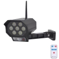 LED dummy security camera with sensor and solar panel — LED/5W/5.5V, 800 mAh, IP65-rated, with remote control