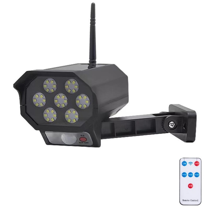 LED Dummy security camera with sensor and with a solar panel LED/5W/5,5V IP65 + remote control