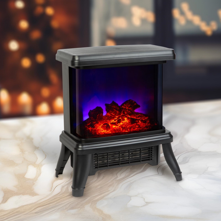 LED Electric Fireplace with Heater LED/1500W/230V