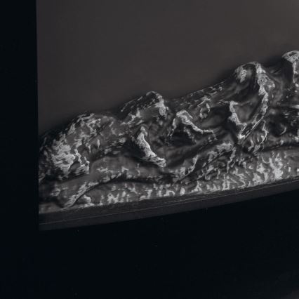 LED Electric Fireplace with Heater LED/2000W/230V + Remote Control