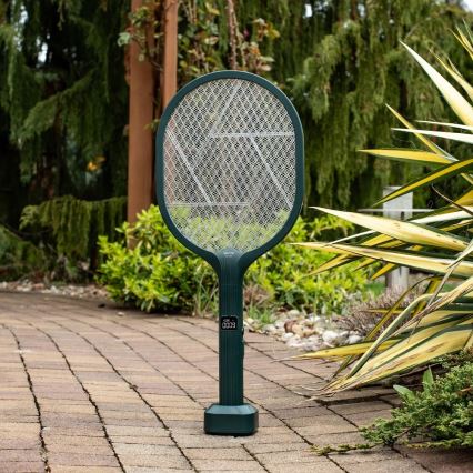 LED Electric insect zapper 2in1 with LCD display 1200 mAh/5V green