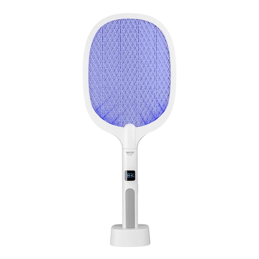 LED Electric insect zapper 2in1 with LCD display 1200 mAh/5V white