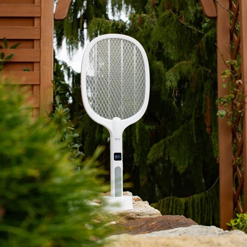 LED Electric insect zapper 2in1 with LCD display 1200 mAh/5V white