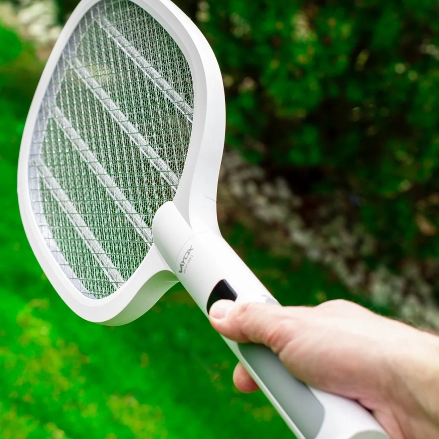 LED Electric insect zapper 2in1 with LCD display 1200 mAh/5V white