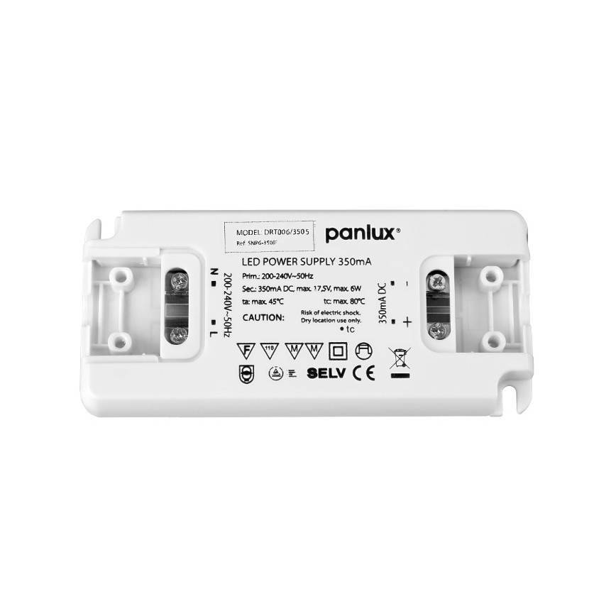 LED Electronic transformer DRIVER 6W/350mA/230V
