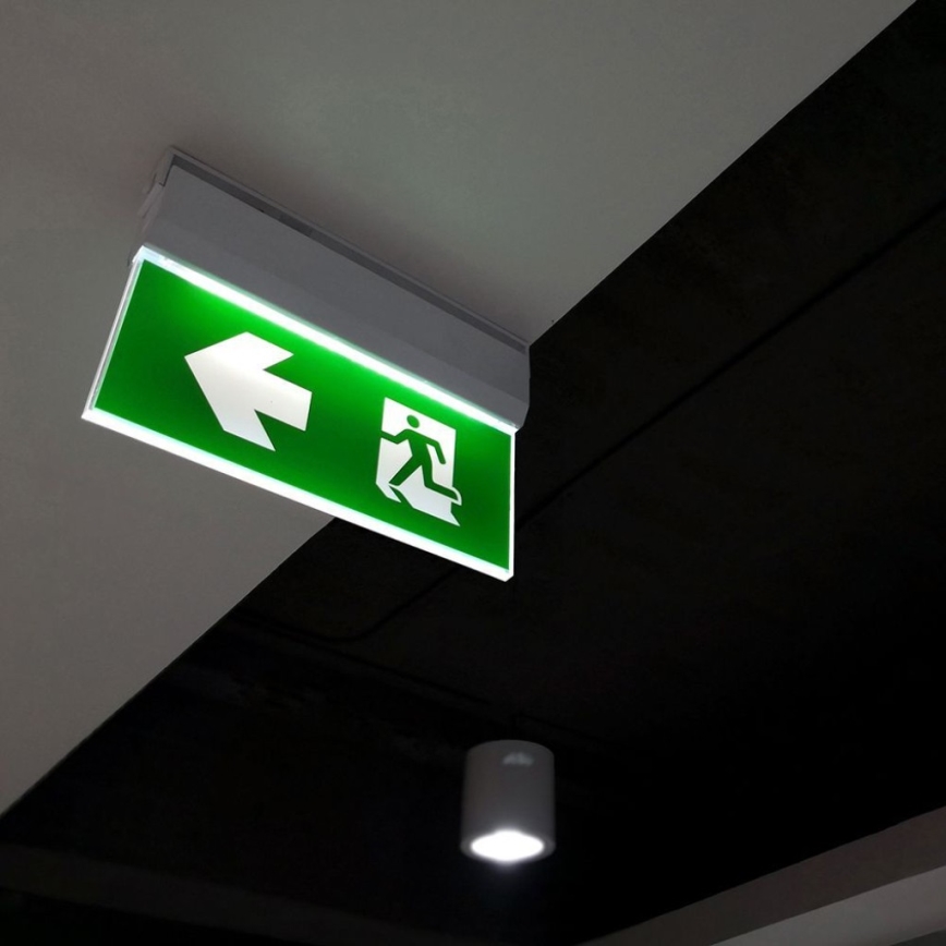 LED Emergency light EMERGENCY EXIT LED/2,5W/230V 4in1 6000K