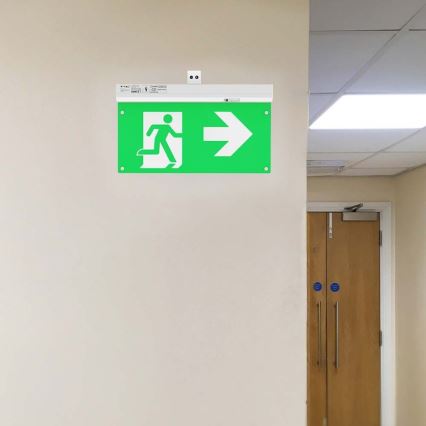 LED Emergency light EMERGENCY EXIT LED/2,5W/230V 4in1 6000K