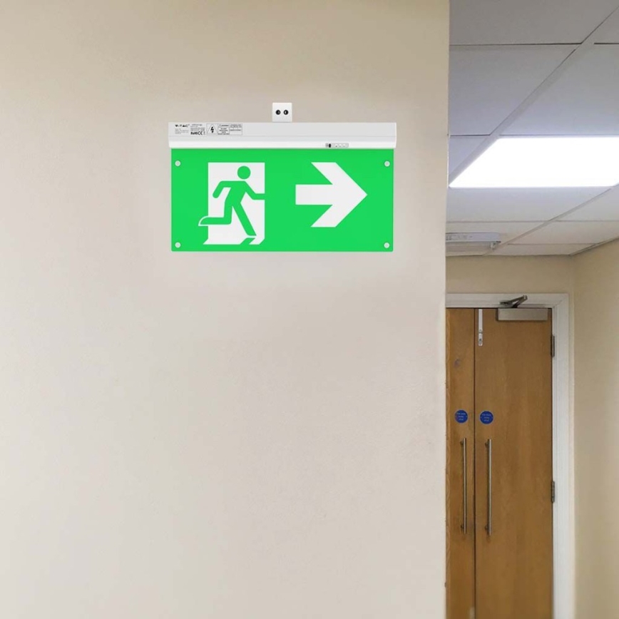 LED Emergency light EMERGENCY EXIT LED/2,5W/230V 4in1 6000K