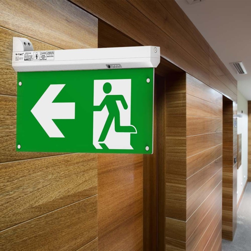 LED Emergency light EMERGENCY EXIT LED/2,5W/230V 4in1 6000K