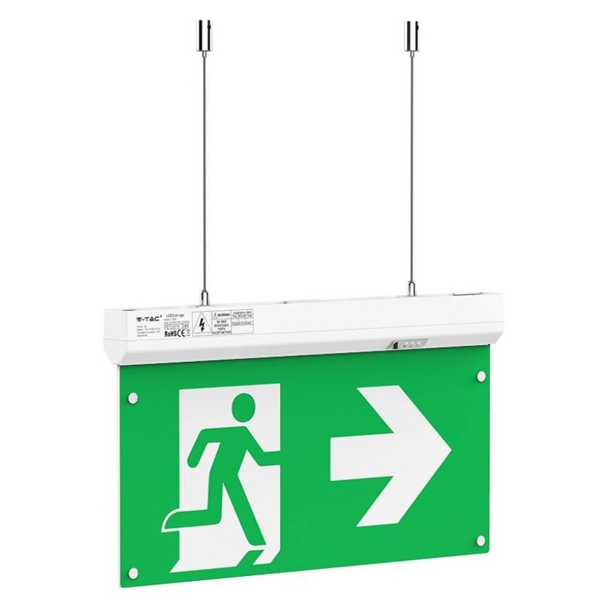 LED Emergency light EMERGENCY EXIT LED/2,5W/230V 4in1 6000K