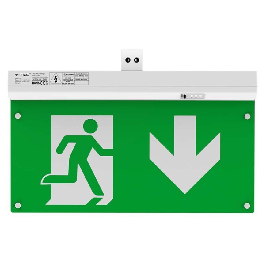 LED Emergency light EMERGENCY EXIT LED/2,5W/230V 4in1 6000K