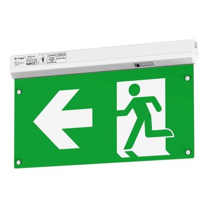 LED Emergency light EMERGENCY EXIT LED/2,5W/230V 4in1 6000K