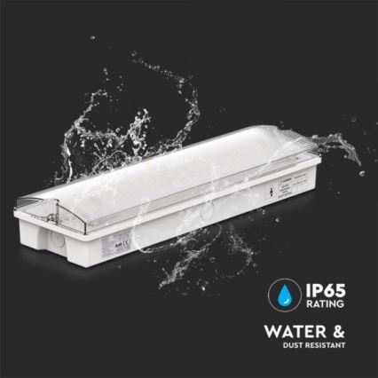 LED Emergency light EMERGENCY EXIT LED/3W/230V 6400K IP65