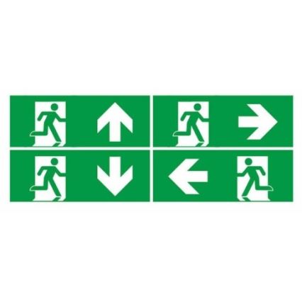 LED Emergency light EMERGENCY EXIT LED/3W/230V 6400K IP65