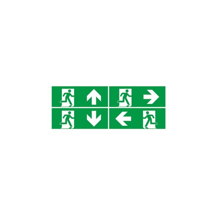 LED Emergency light EMERGENCY EXIT LED/3W/230V 6400K IP65