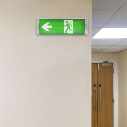 LED Emergency light EMERGENCY EXIT LED/3W/230V IP65 6000K 1200mAh