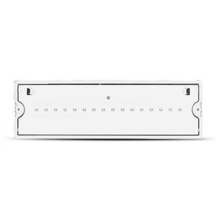 LED Emergency light EMERGENCY EXIT LED/3W/230V IP65 6000K 1200mAh