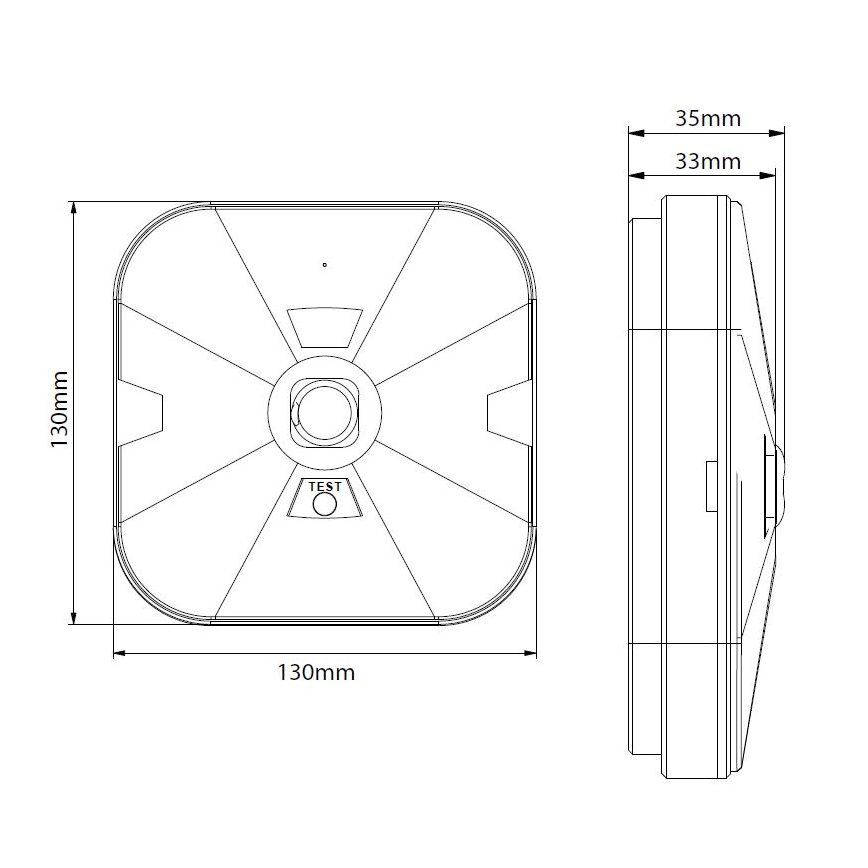 LED Emergency Light GATRION LED/3/1W/3.2V 6000K 3000 mAh IP54 White