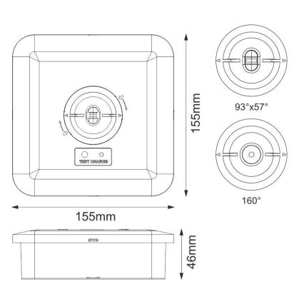 LED Emergency light LED/2W/230V IP65 6000K