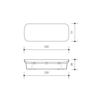LED Emergency light VIRGO EVO LED/1W/230V 6000K IP65