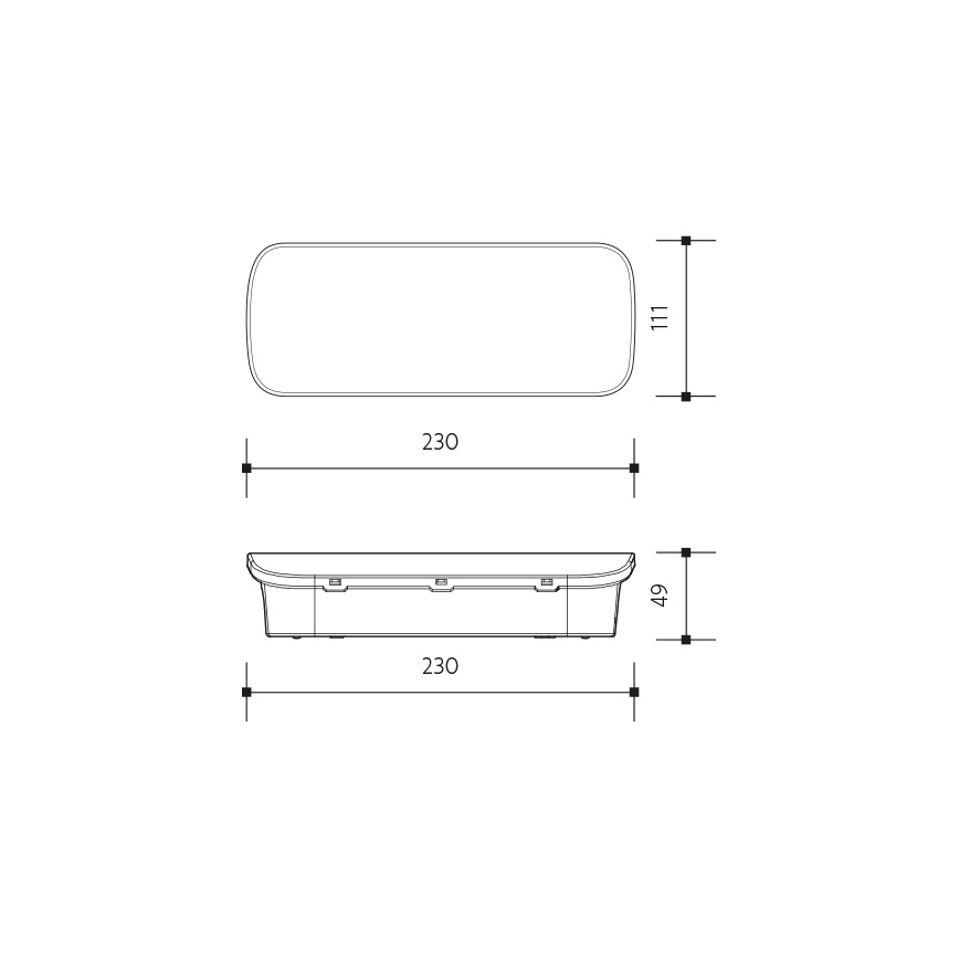 LED Emergency light VIRGO EVO LED/1W/230V 6000K IP65