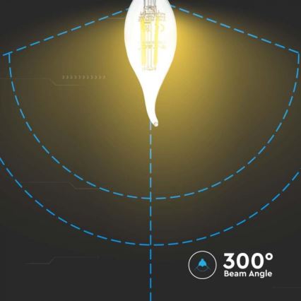 LED Filament Bulb E14/4W/230V 3000K