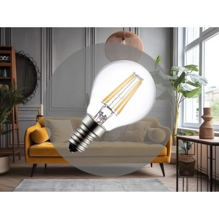 LED Filament Bulb G45 E14/6W/230V 4000K