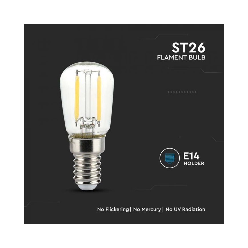 LED Filament Bulb ST26 E14/2W/230V 3000K