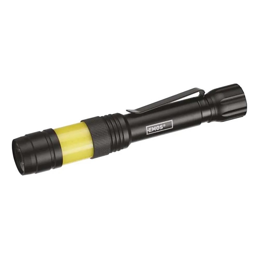 LED Flashlight COB LED/2xAA