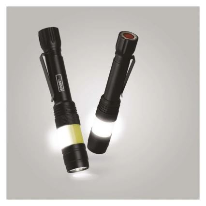 LED Flashlight COB LED/2xAA