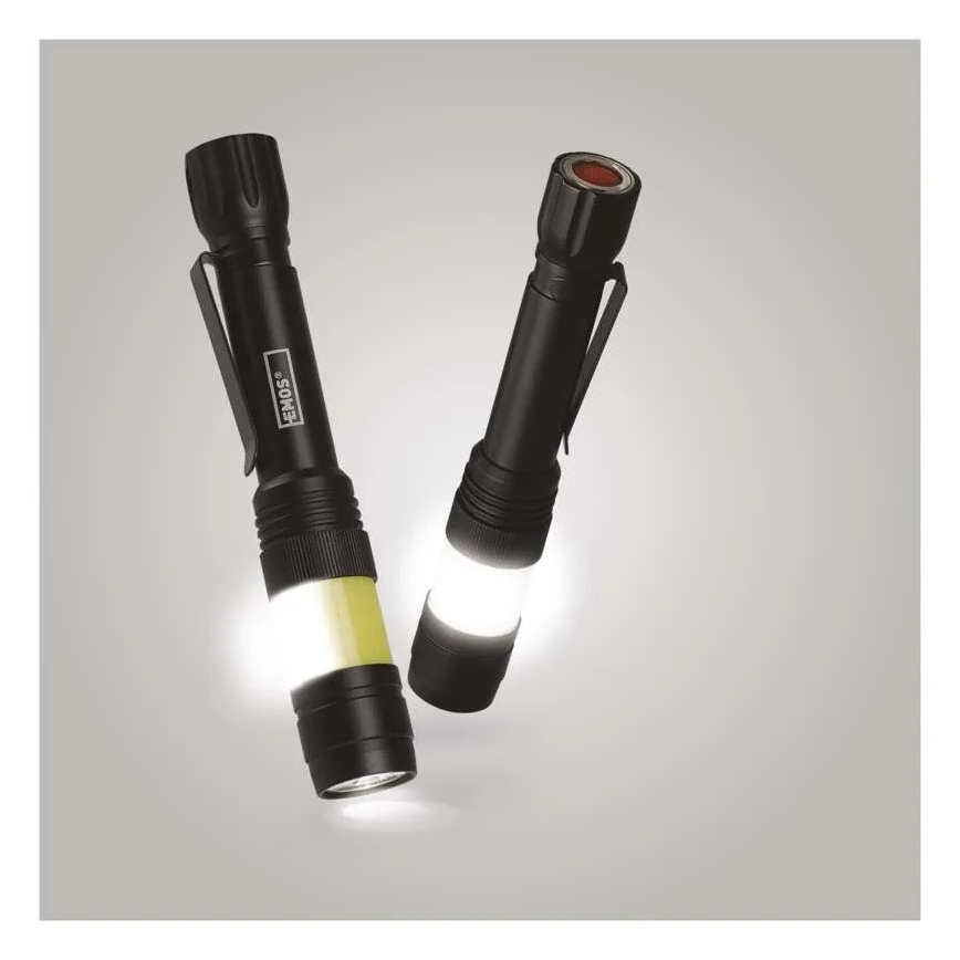 LED Flashlight COB LED/2xAA