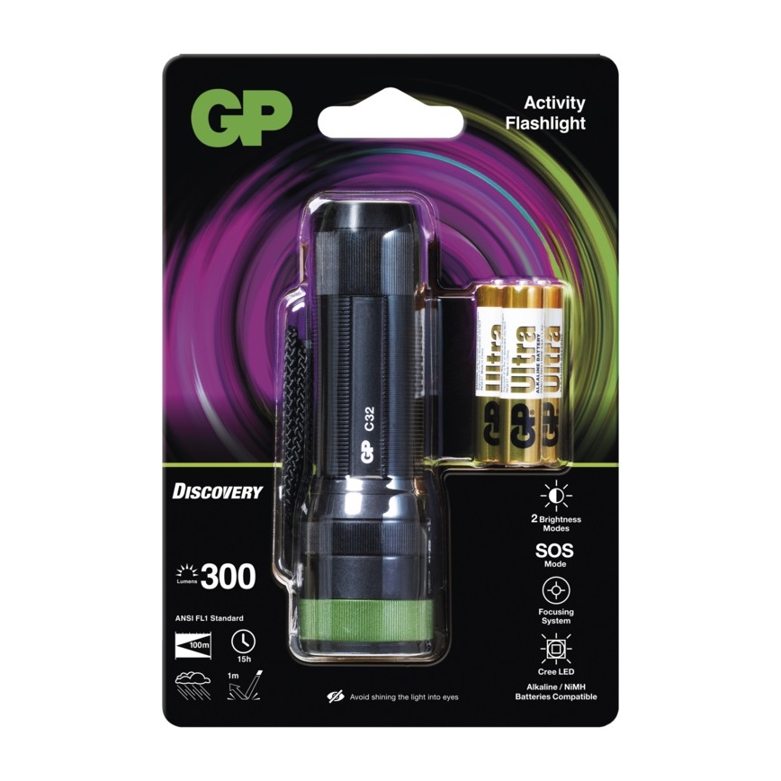 LED flashlight GP DISCOVERY C32 LED/3xAAA