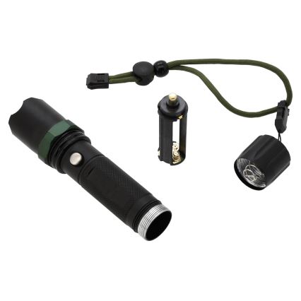 LED Flashlight LED/3W/3xAAA IP44 black